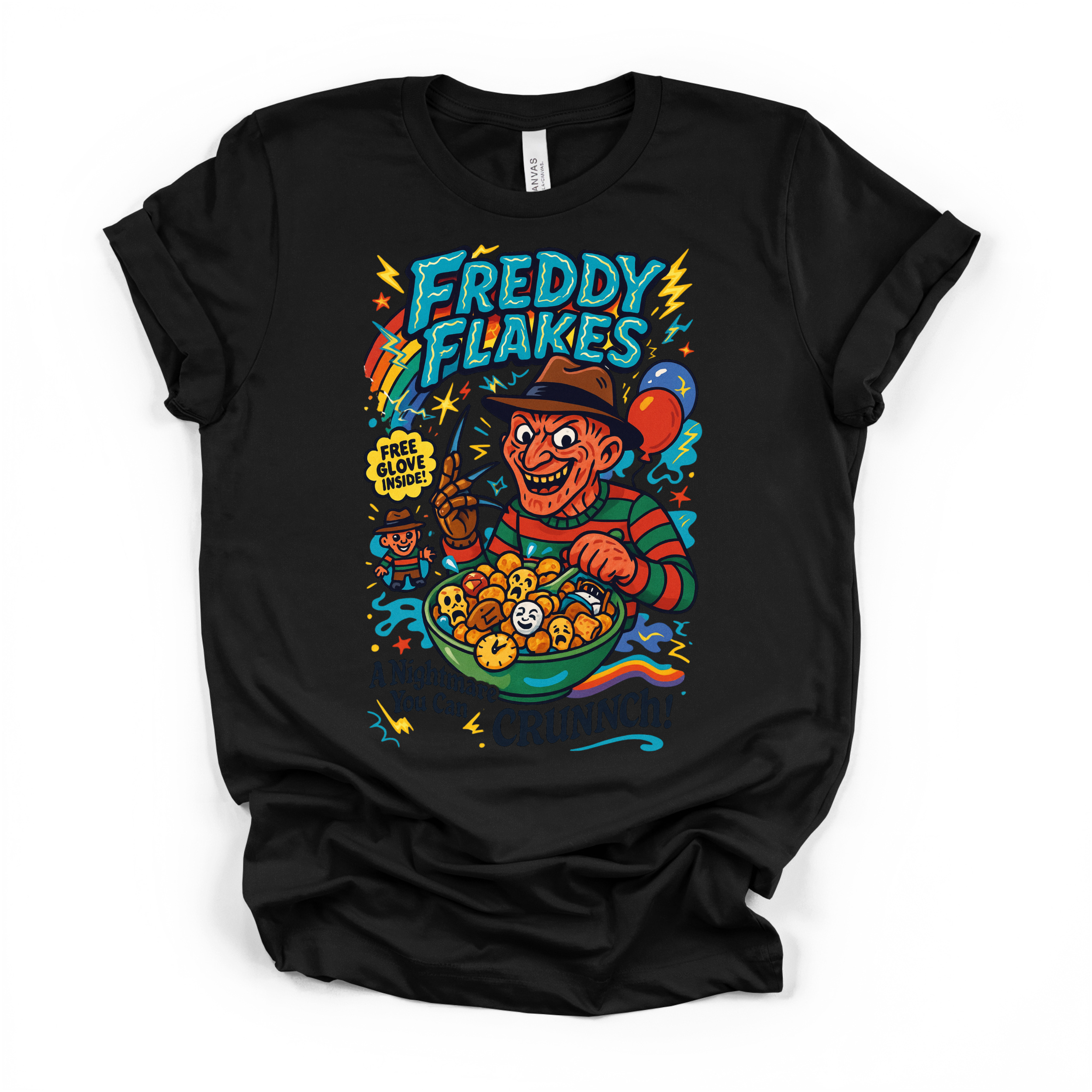 Freddy Flakes Halloween T Shirt