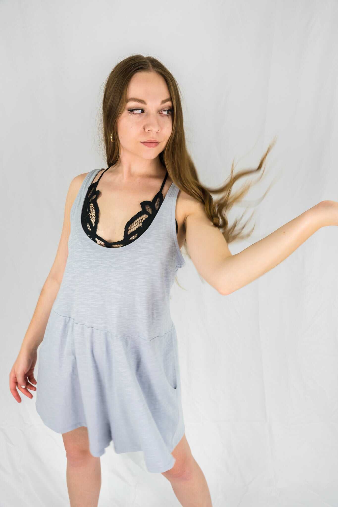 Relaxed Organic Cotton Knit Romper - SALE