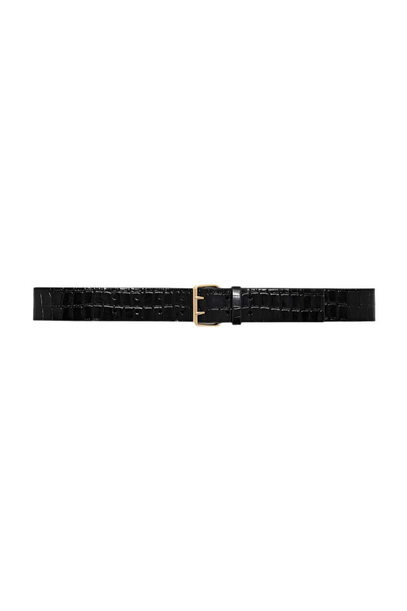 Studyvn Mila Belt in Embossed Black