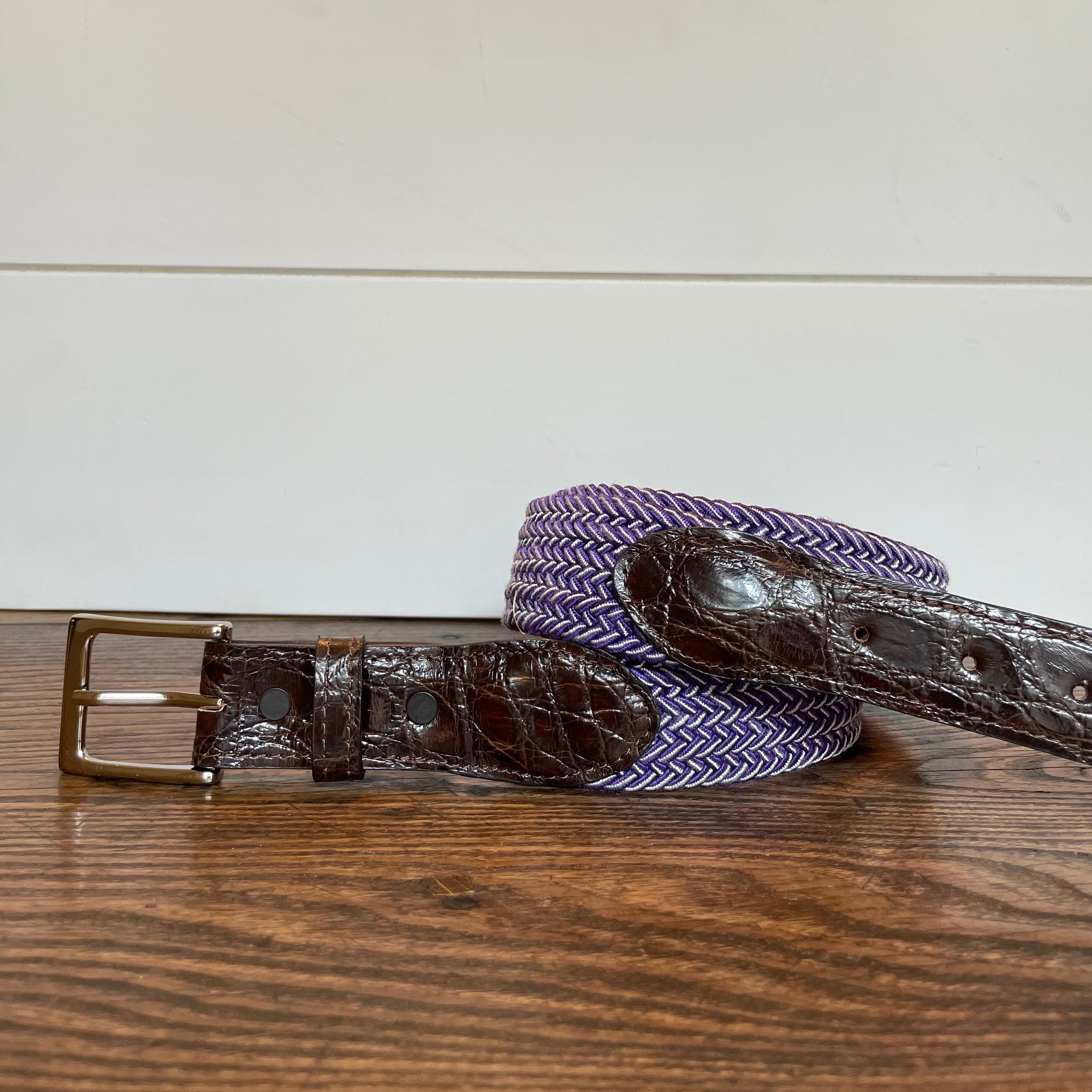The Stretch Belt, Purple & White