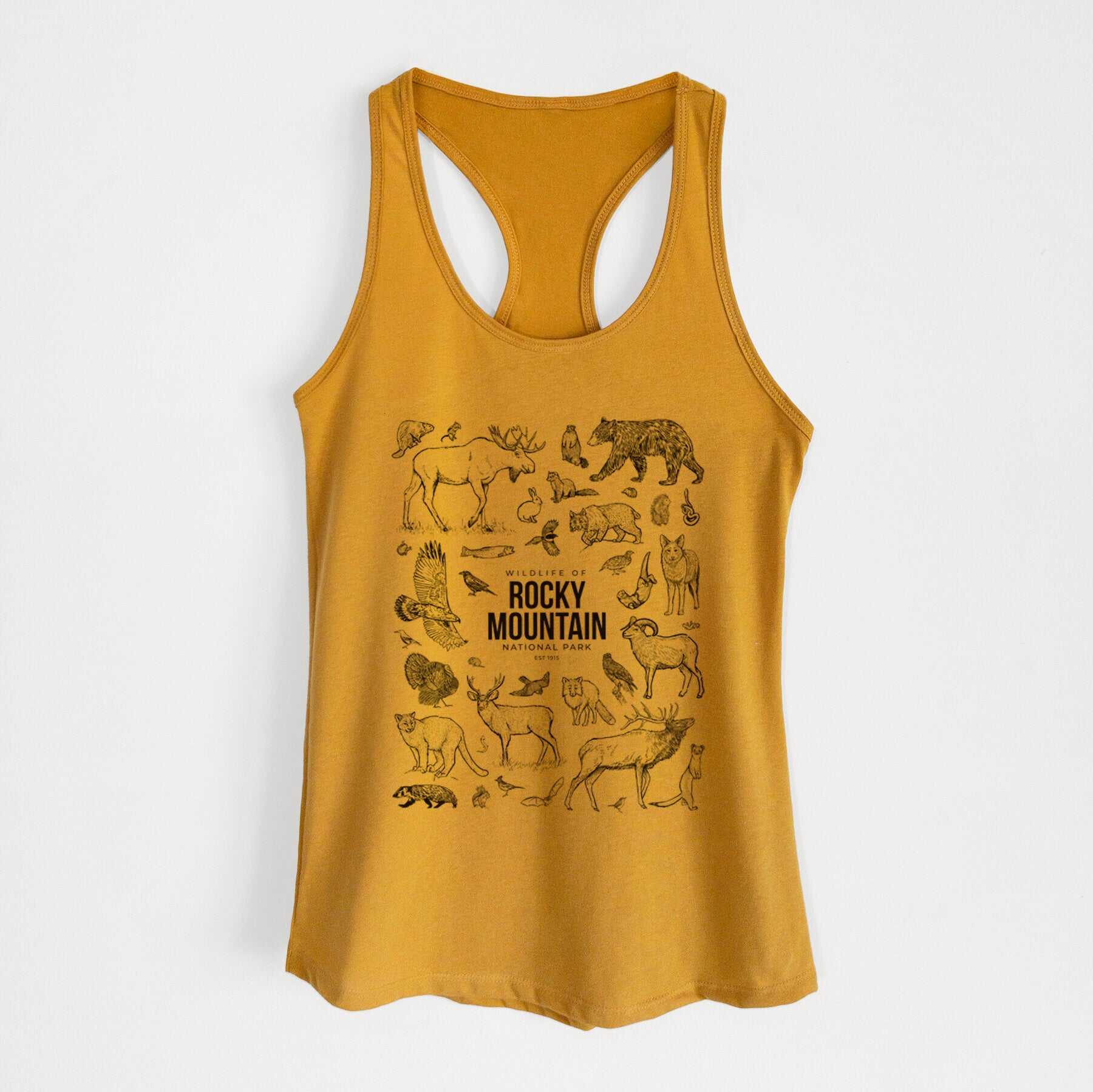Wildlife of the Rocky Mountain National Park - Women's Racerback Tanktop