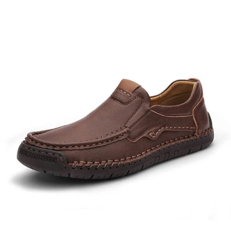 Men's Hand-Stitched Slip-On Orthopedic Leather Shoes Loafers