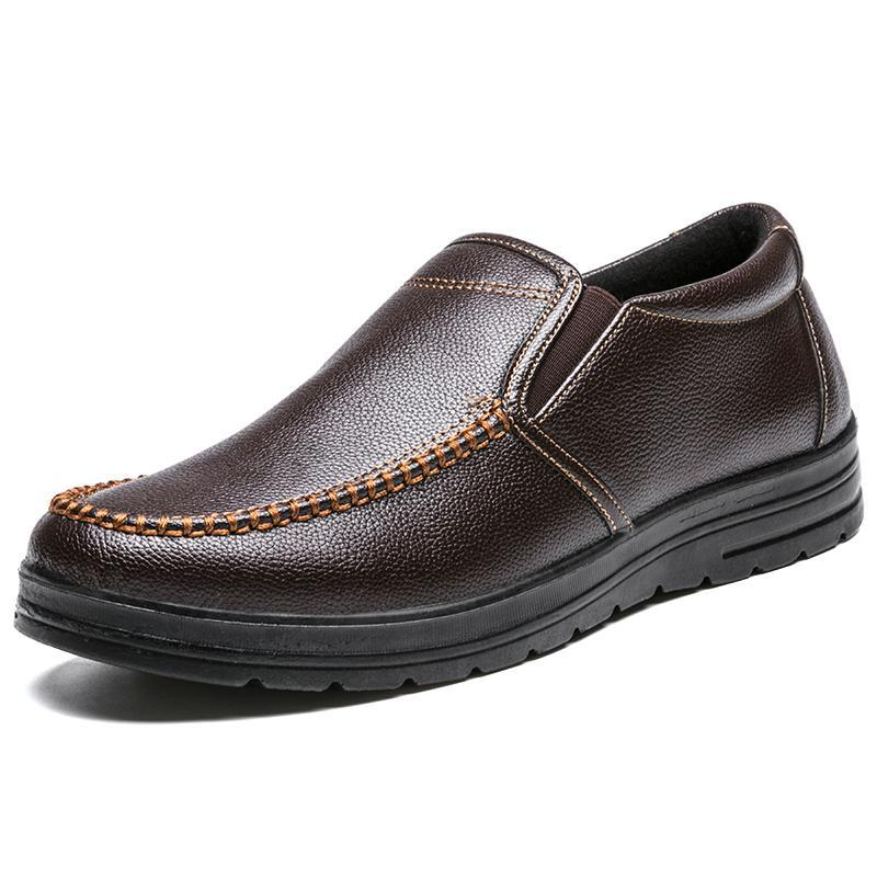 Men's Genuine Leather Comfortable Lightweight Orthopedic Leather Shoes