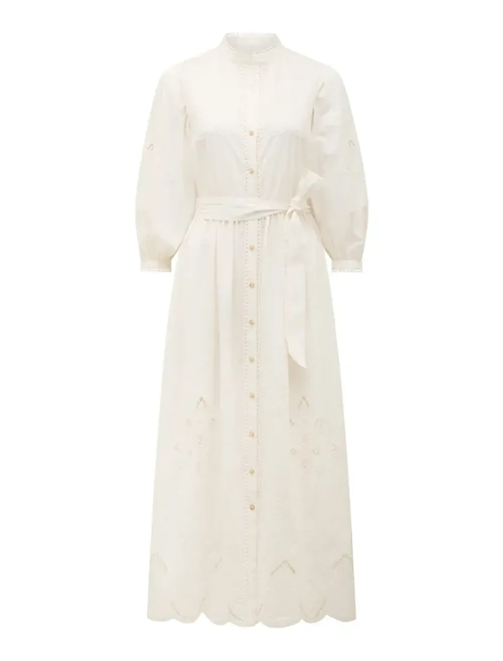 Broderie Midi Dress
