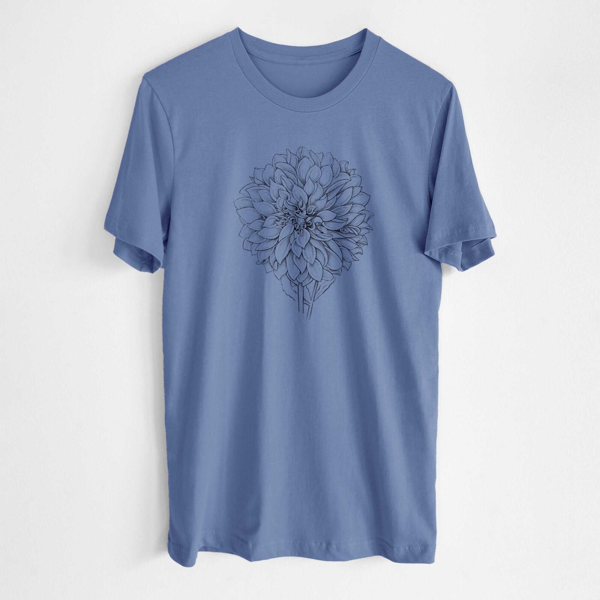 Dahlia Cafe Au Lait - Lightweight 100% Cotton Unisex Crewneck