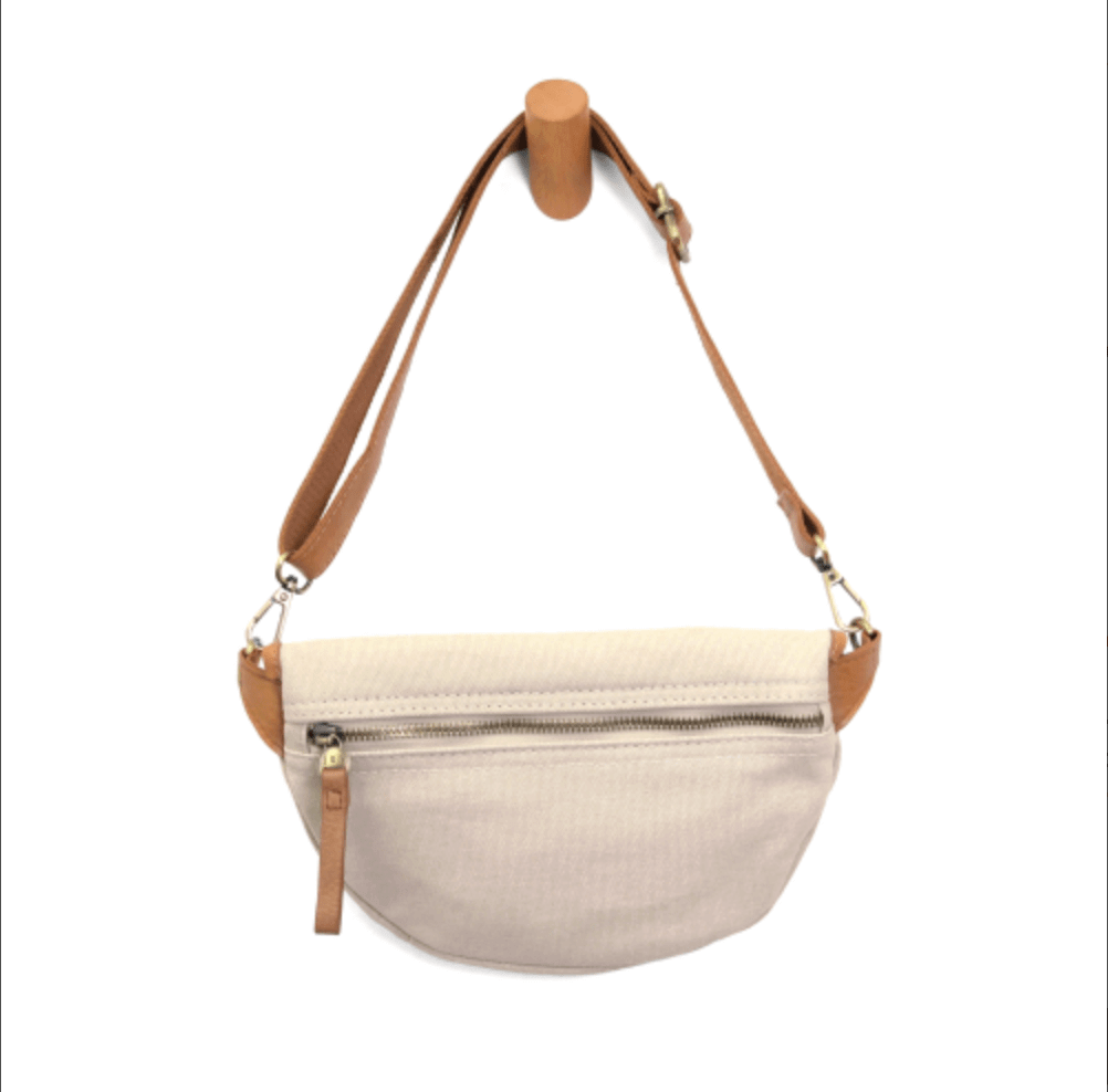 Natural Canvas Sling Belt Bag