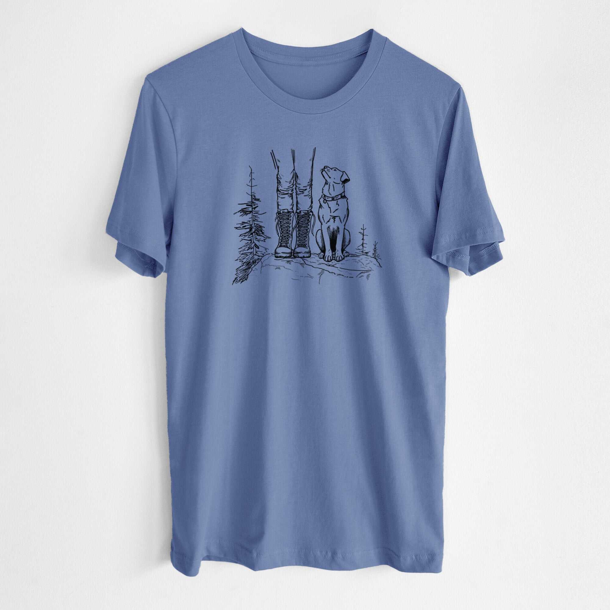 Trail Companions - Hiking with Dogs - Lightweight 100% Cotton Unisex Crewneck
