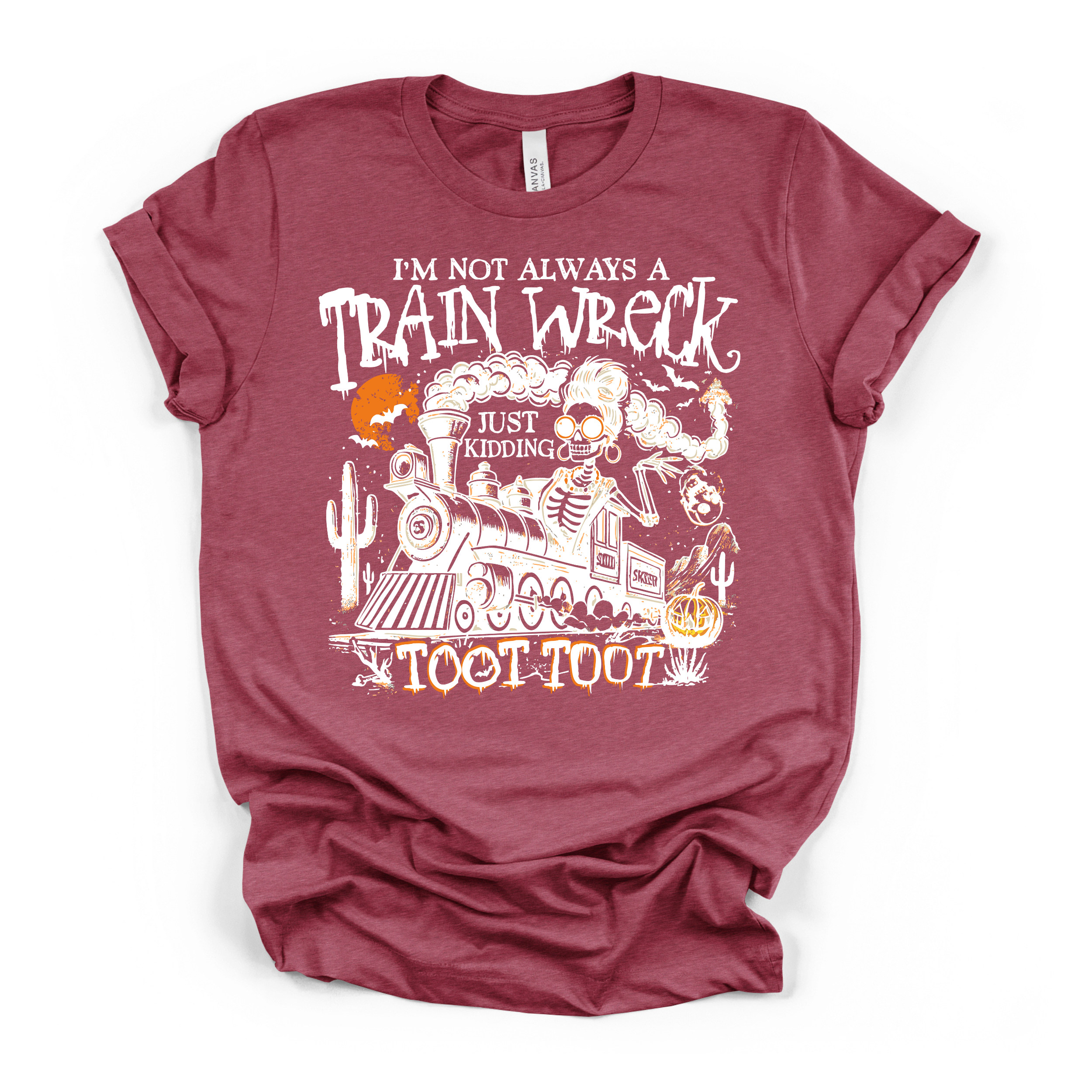 Im Not Always A Train Wreck T Shirt (White Design)