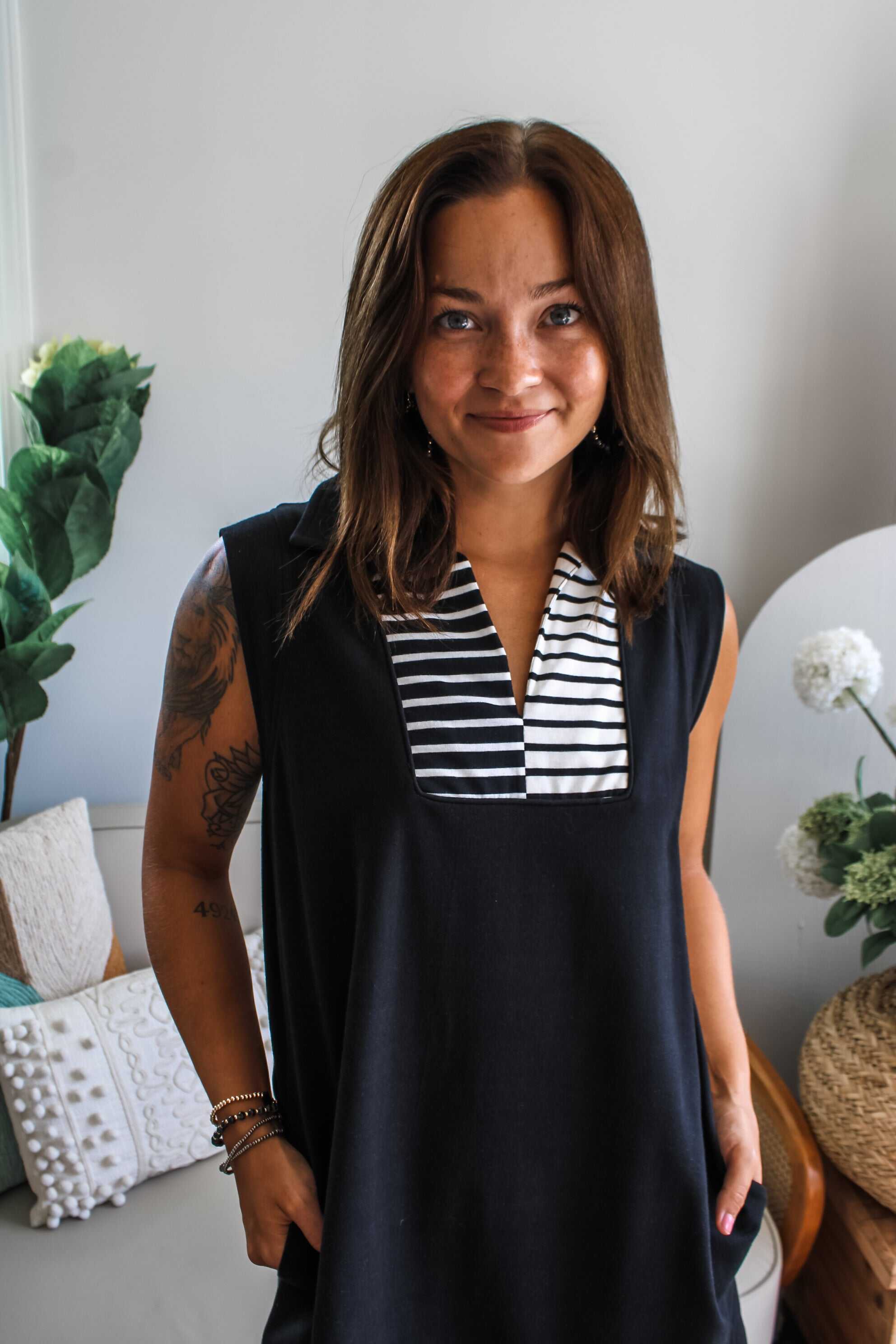 Halfway There Pocket Dress • Black