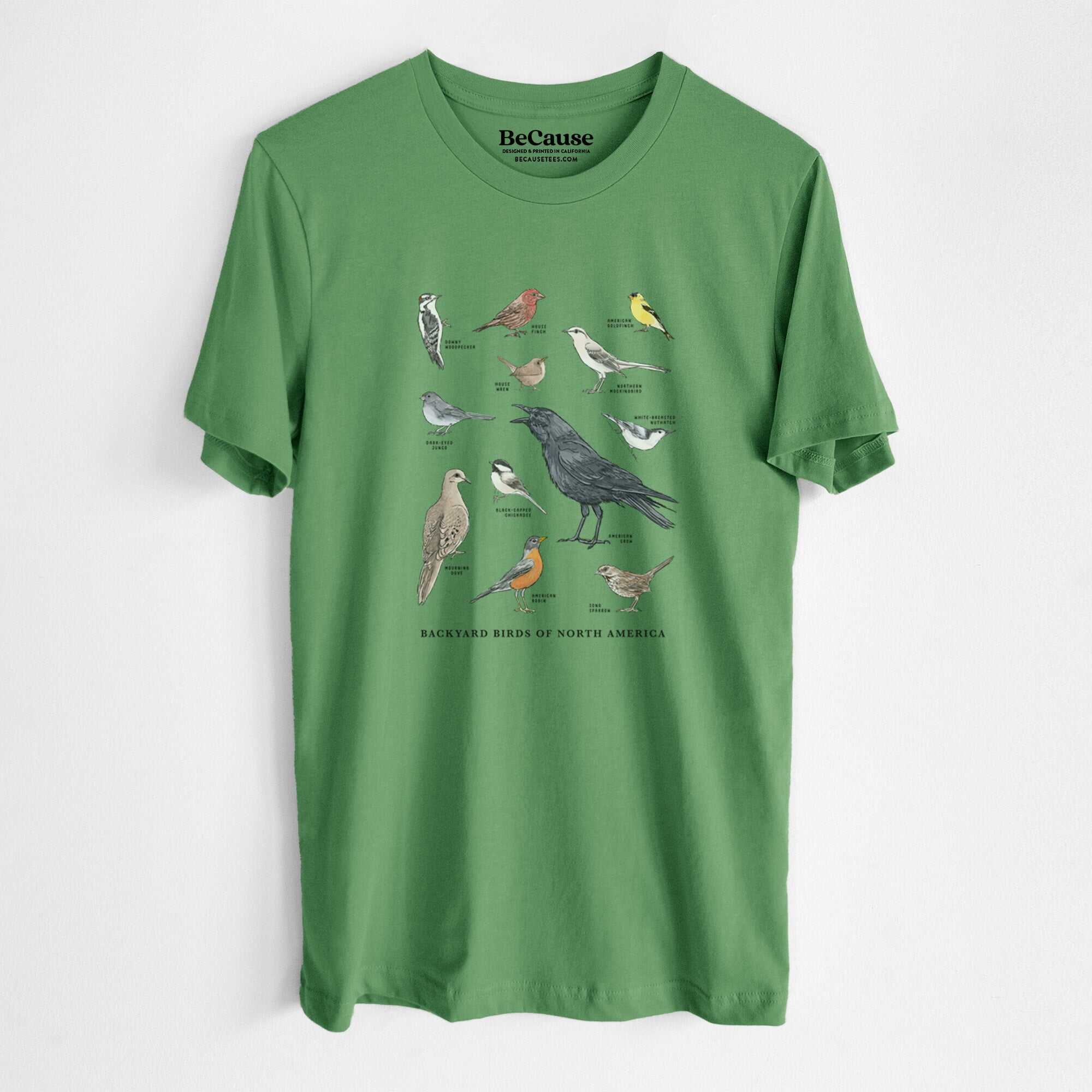 Common Backyard Birds of North America - Lightweight 100% Cotton Unisex Crewneck