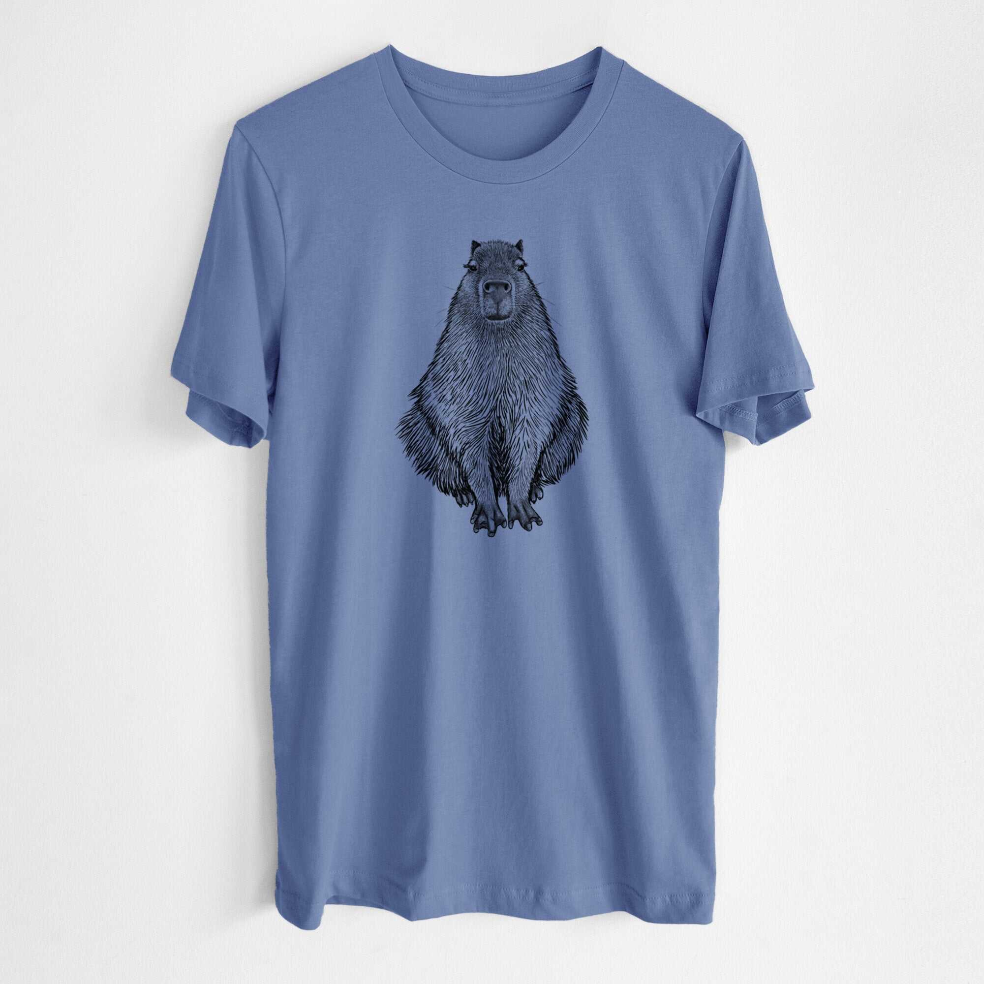 Capybara - Hydrochoerus hydrochaeris - Lightweight 100% Cotton Unisex Crewneck