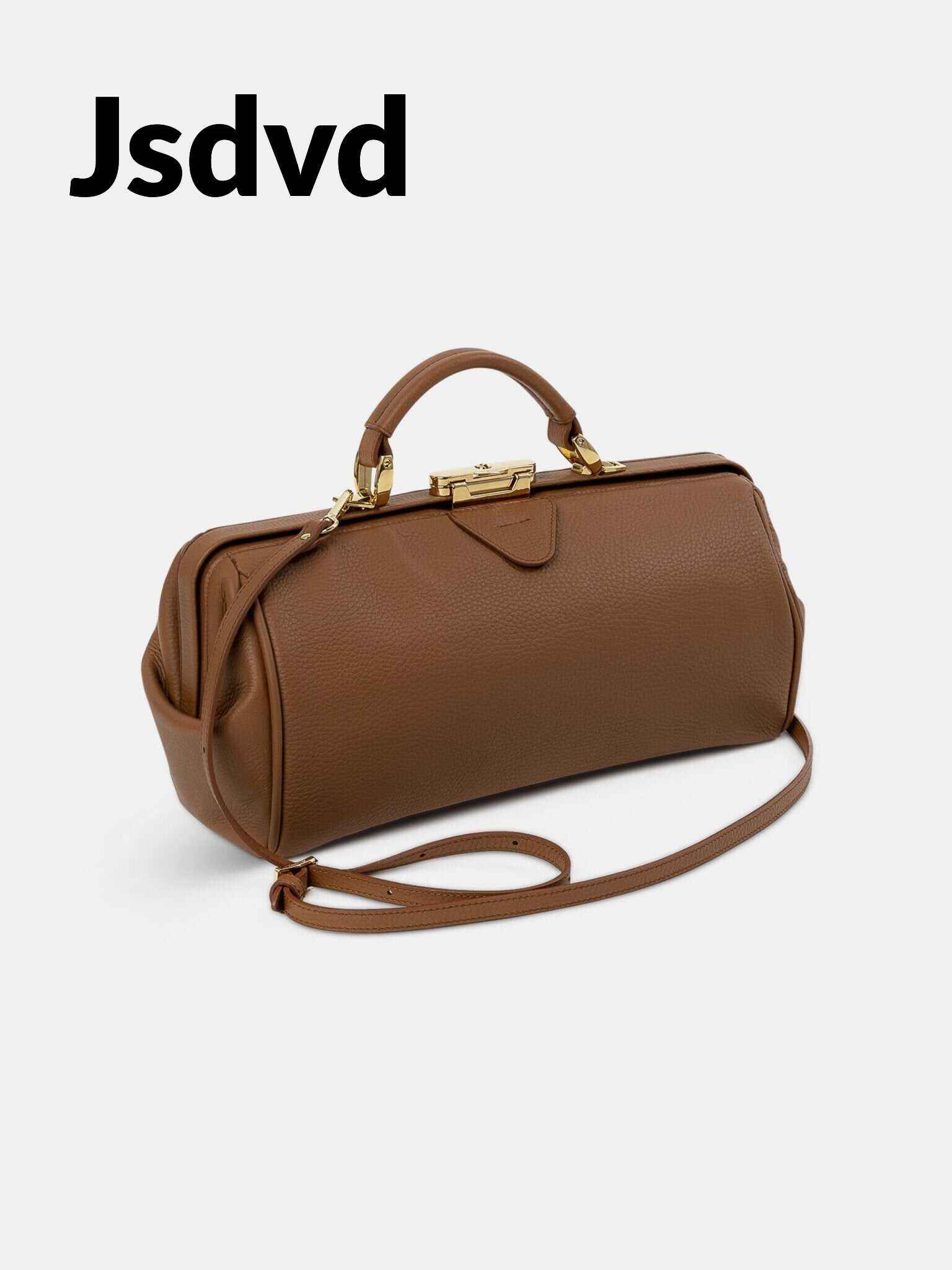 The Doctor's Bag -  Havana Brown Calf Grain