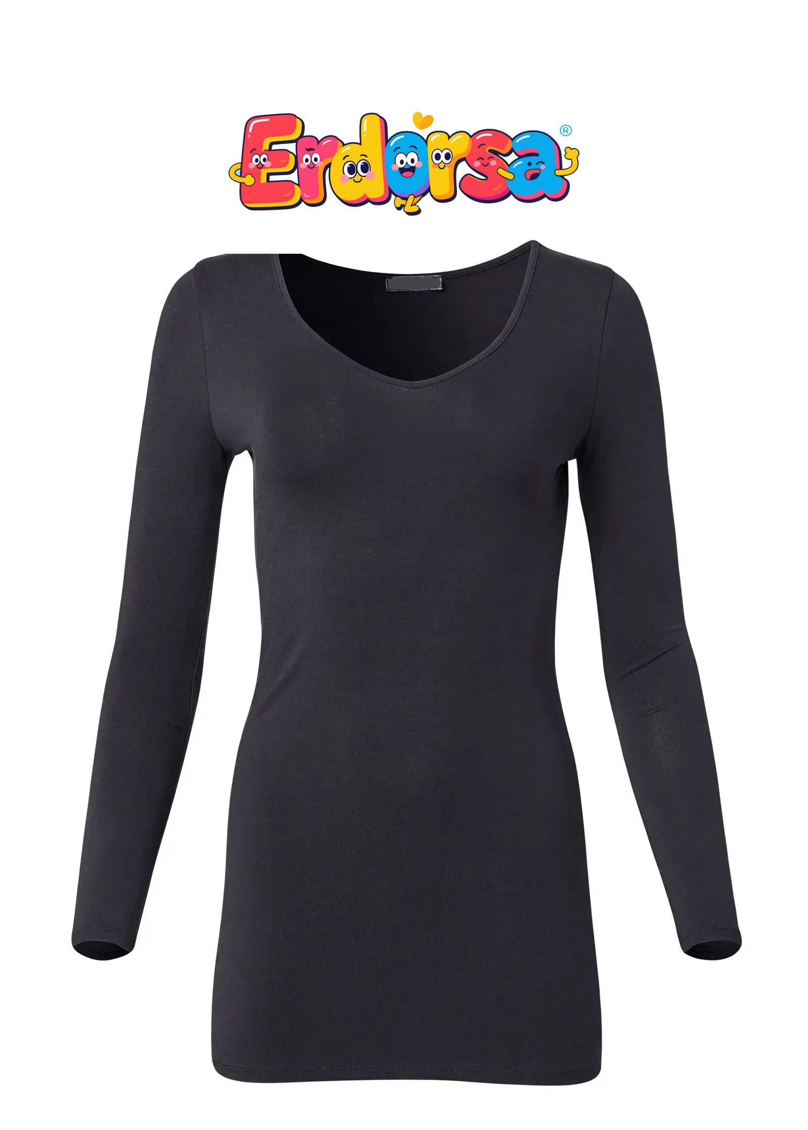 Long Sleeve Long And Lean Tee - Black