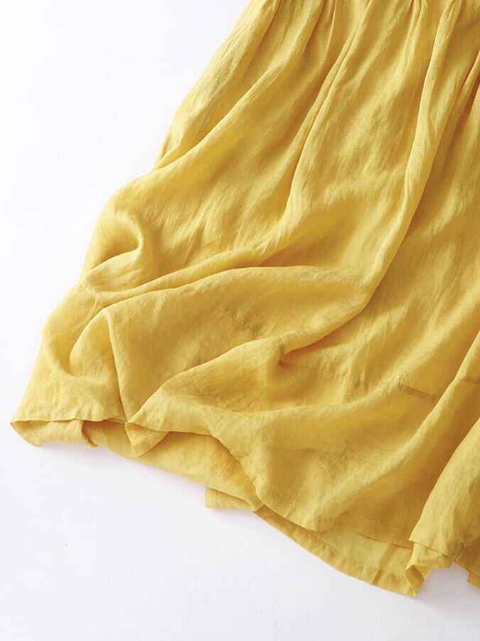 Japanese Style Solid Loose Swing Dress
