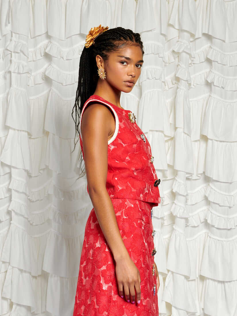 <b>DREAM</b> Maria Jacquard Vest Top