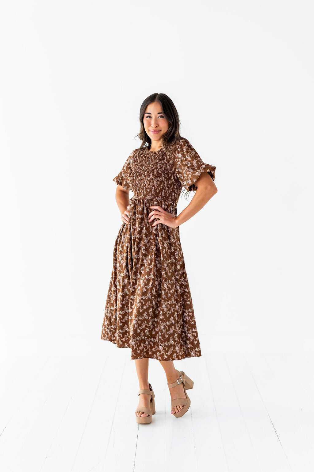 Mallory Smocked Dress - Size Small, 2X, & 3X Left