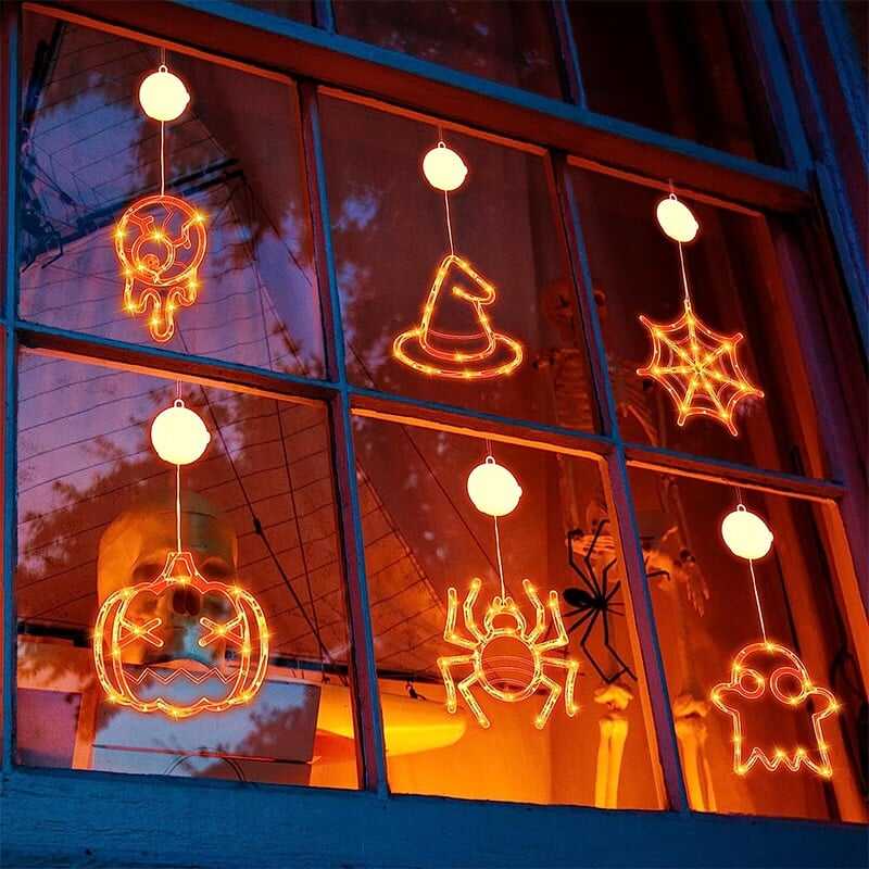 ✨Hot Sale✨ 2023 Upgrade Halloween Window Lights  Decorations