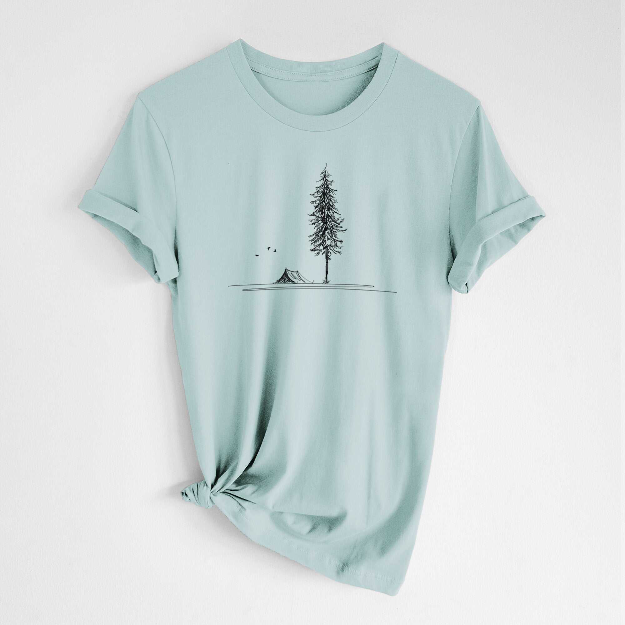 Pine Camp Vista - Lightweight 100% Cotton Unisex Crewneck