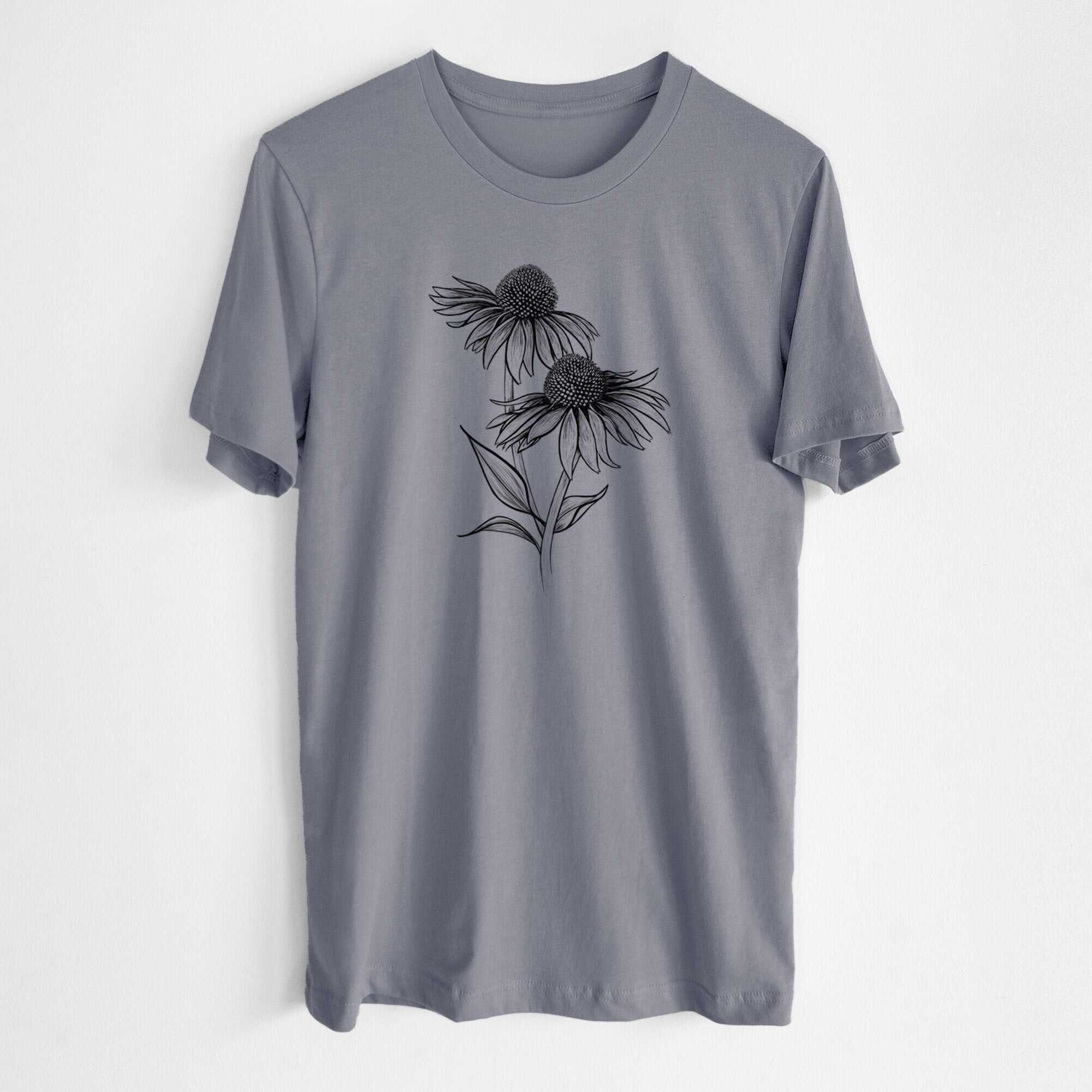 Coneflower - Echinacea purpurea - Lightweight 100% Cotton Unisex Crewneck