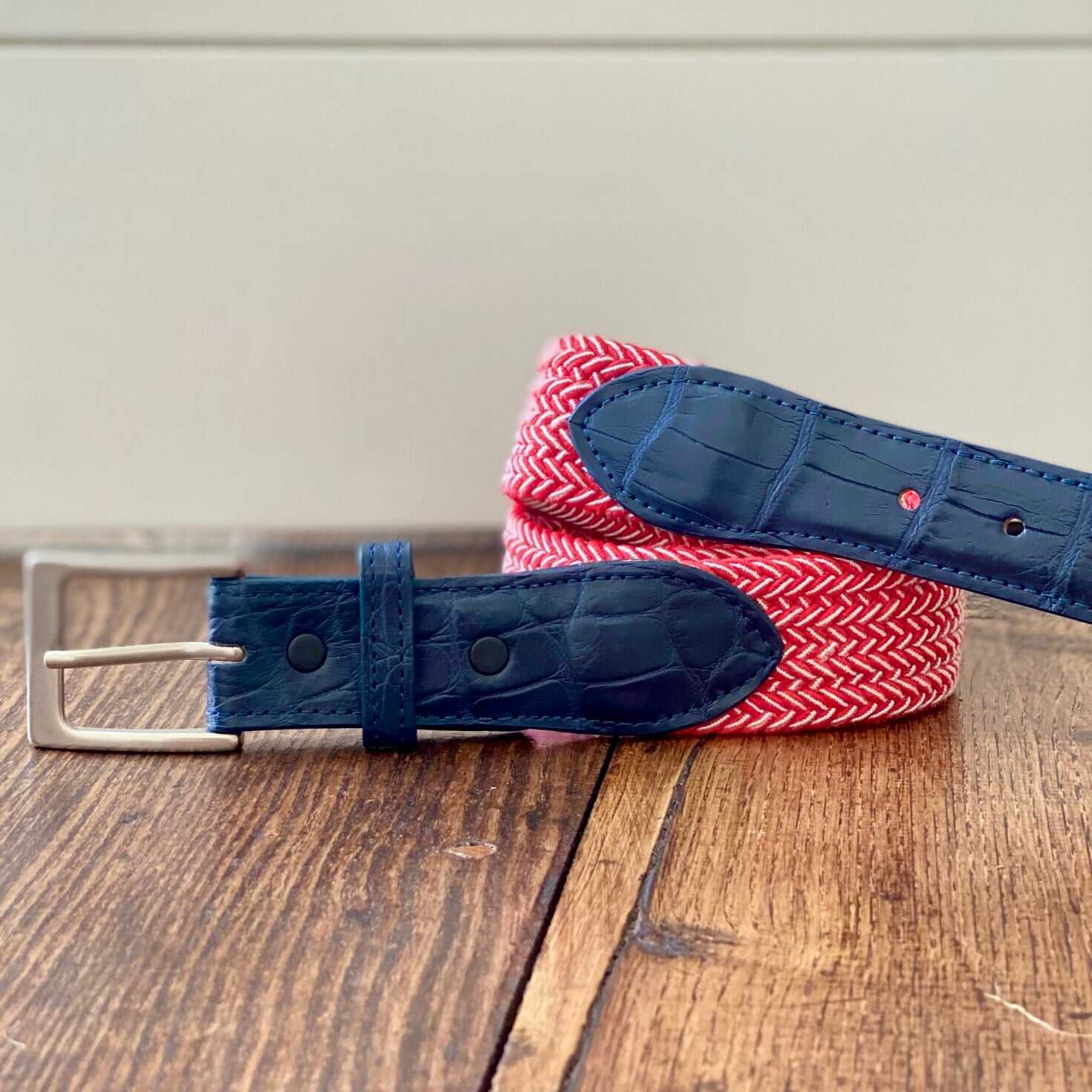 The Stretch Belt, Red & White