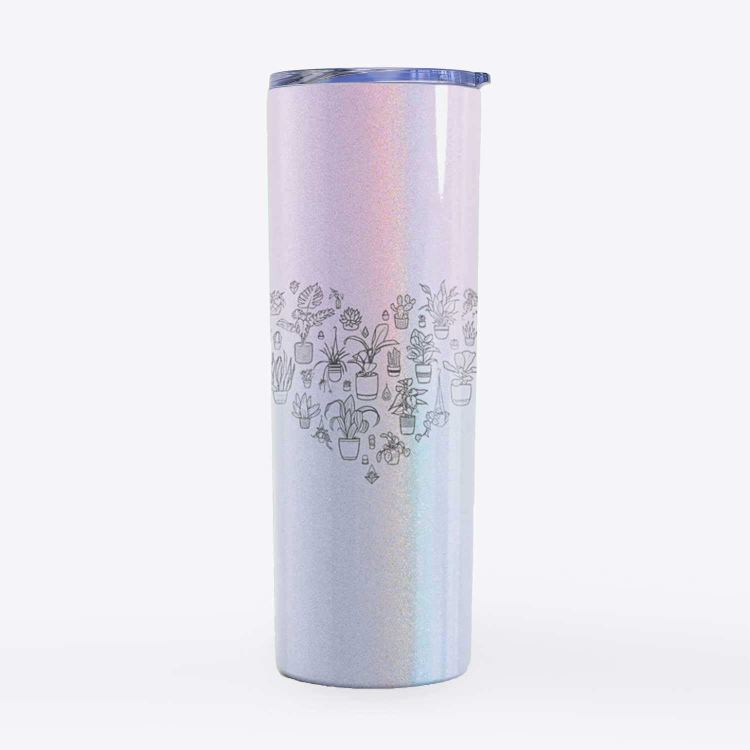 Heart Full of House Plants - 20oz Skinny Tumbler