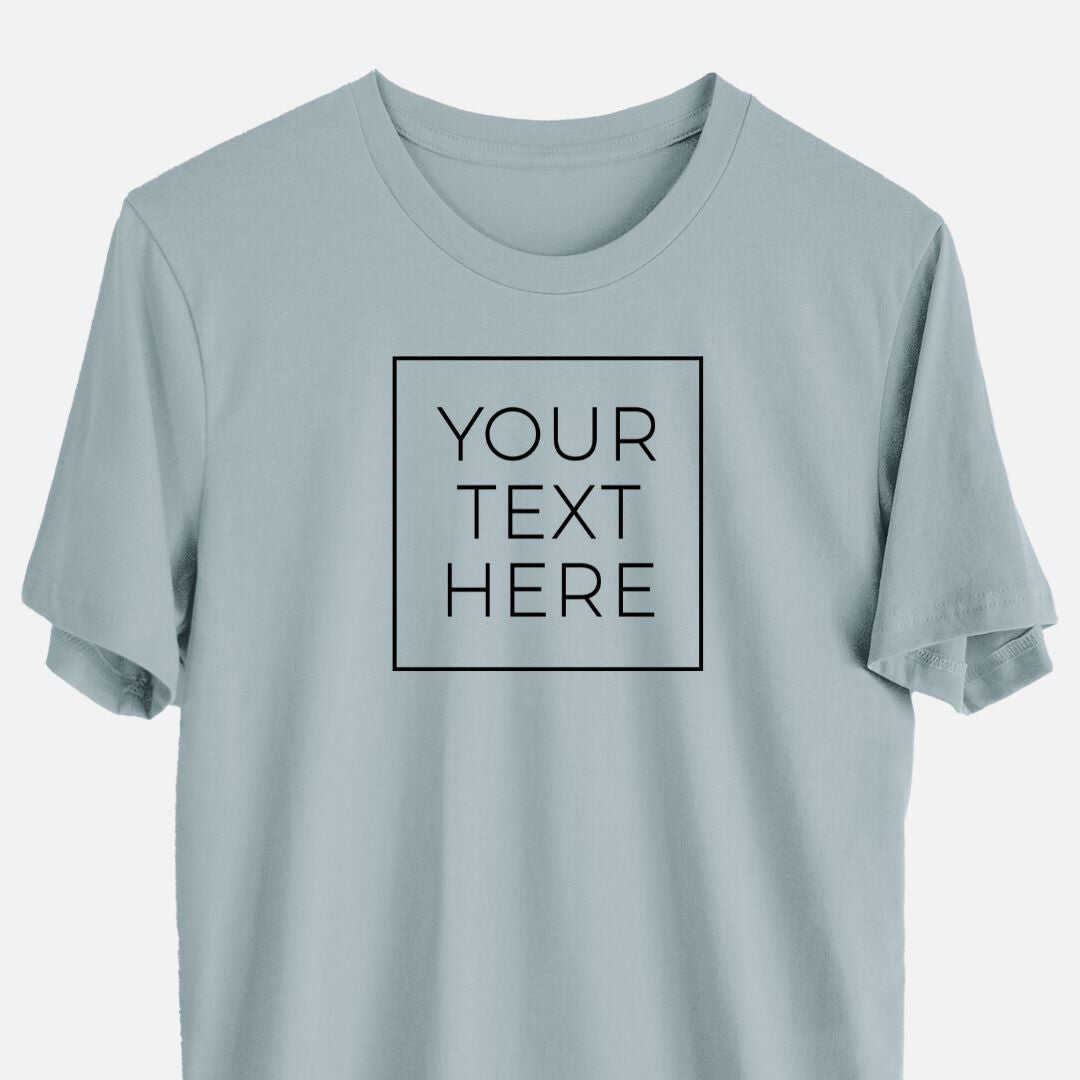 Custom Create Your Own Boxed Design - Lightweight 100% Cotton Unisex Crewneck