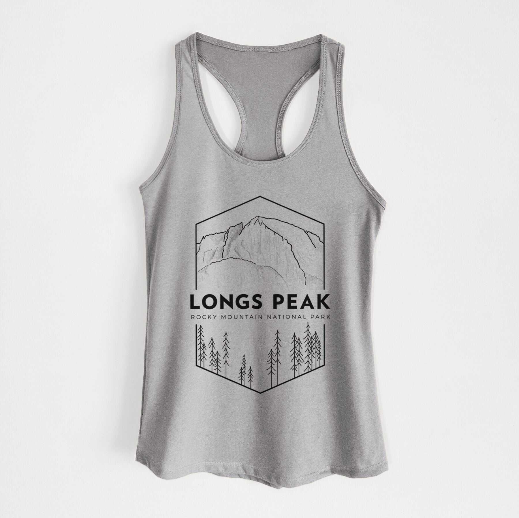 Longs Peak - Rocky Mountain National Park - Women's Racerback Tanktop