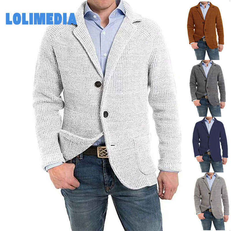 Men's Casual Knitted Cardigan Sweater