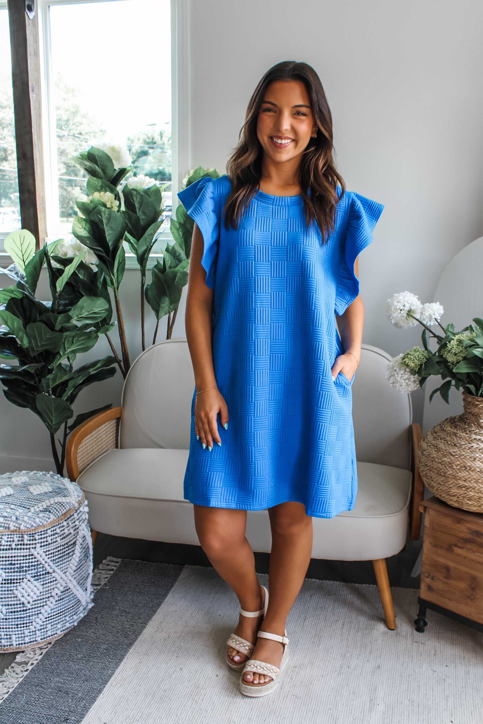Blissful & Breezy Pocket Dress • Blue