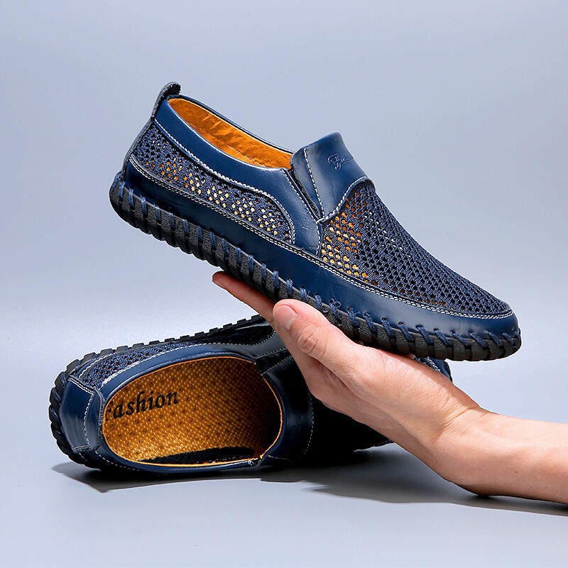 Men's Breathable Quick Drying Mesh Comfy Casual Slip on Loafers Water Shoes