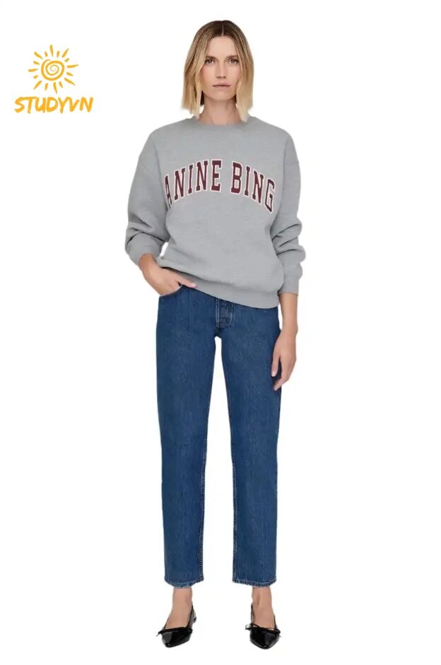 Studyvn Spencer Sweatshirt in Grey Melange