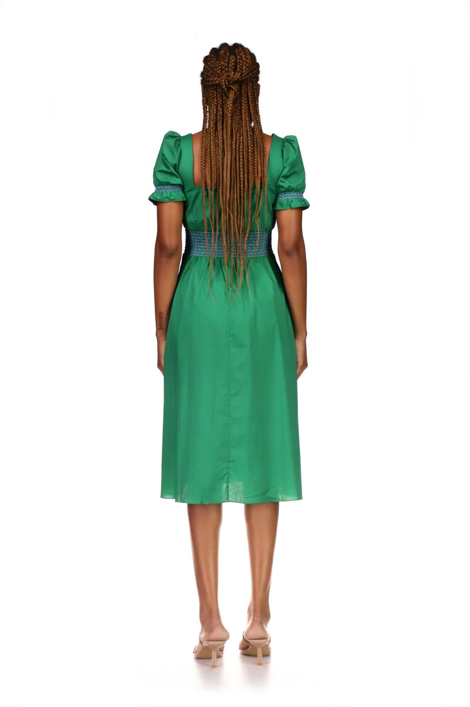 Holland Dress w. Smocked Waist