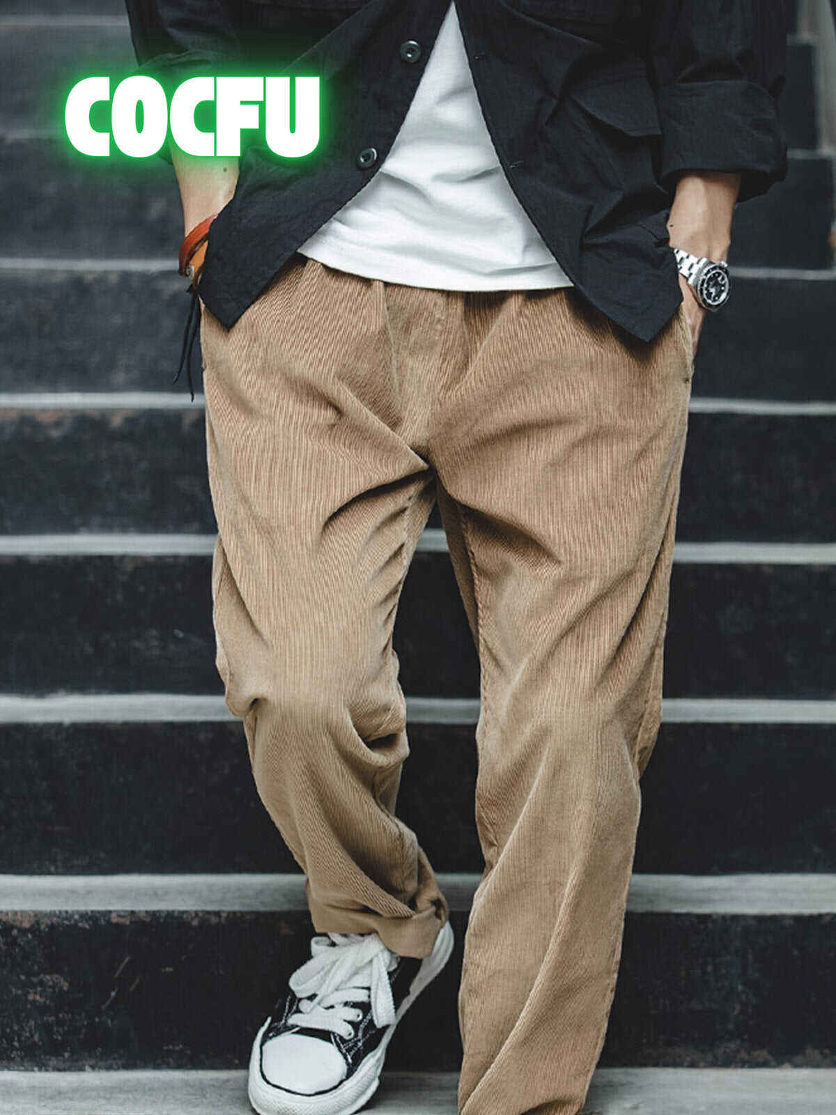 M's Corduroy Relaxed Fit Straight Pants