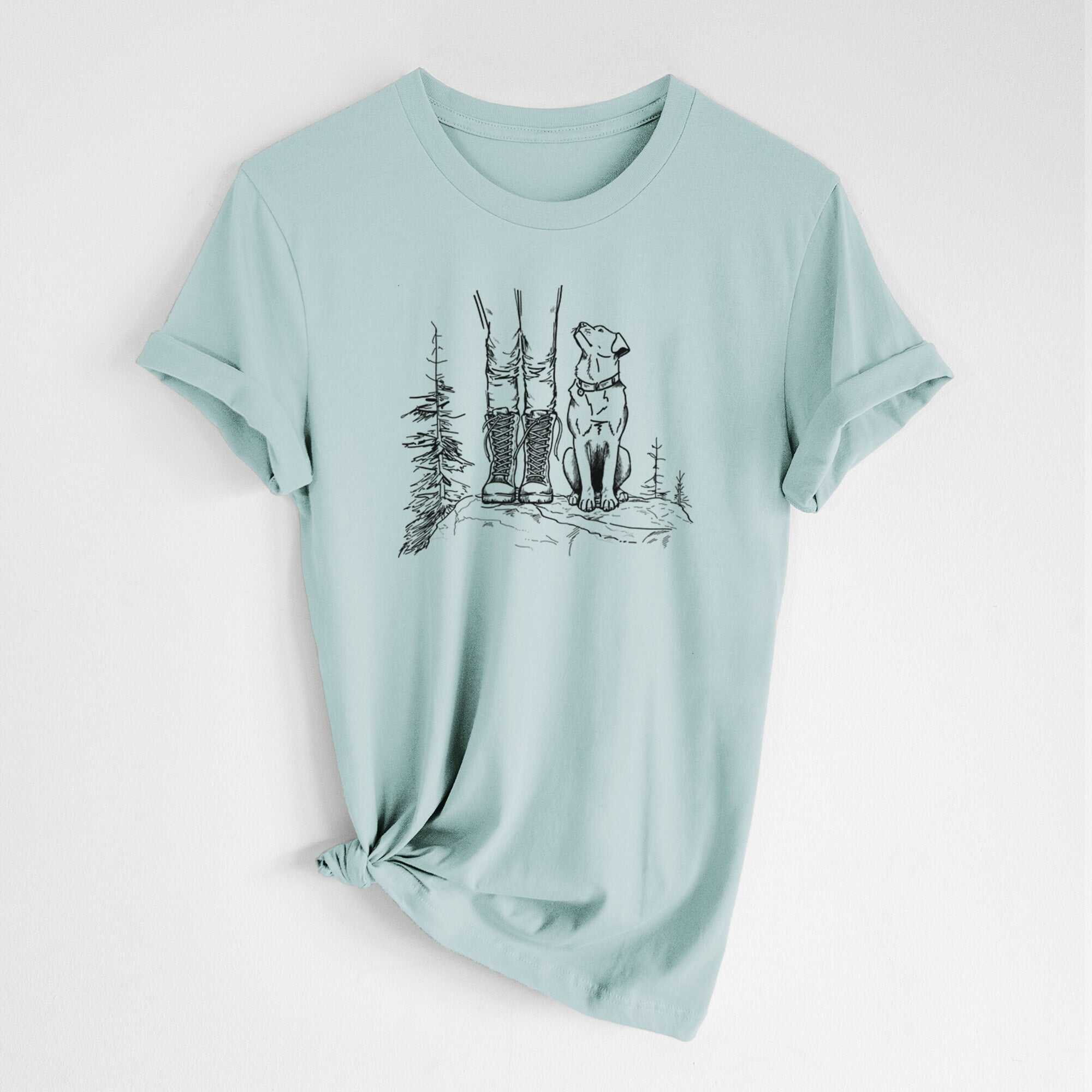 Trail Companions - Hiking with Dogs - Lightweight 100% Cotton Unisex Crewneck