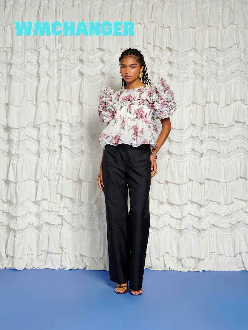 <b>DREAM</b> Alma Floral Ruffles Top