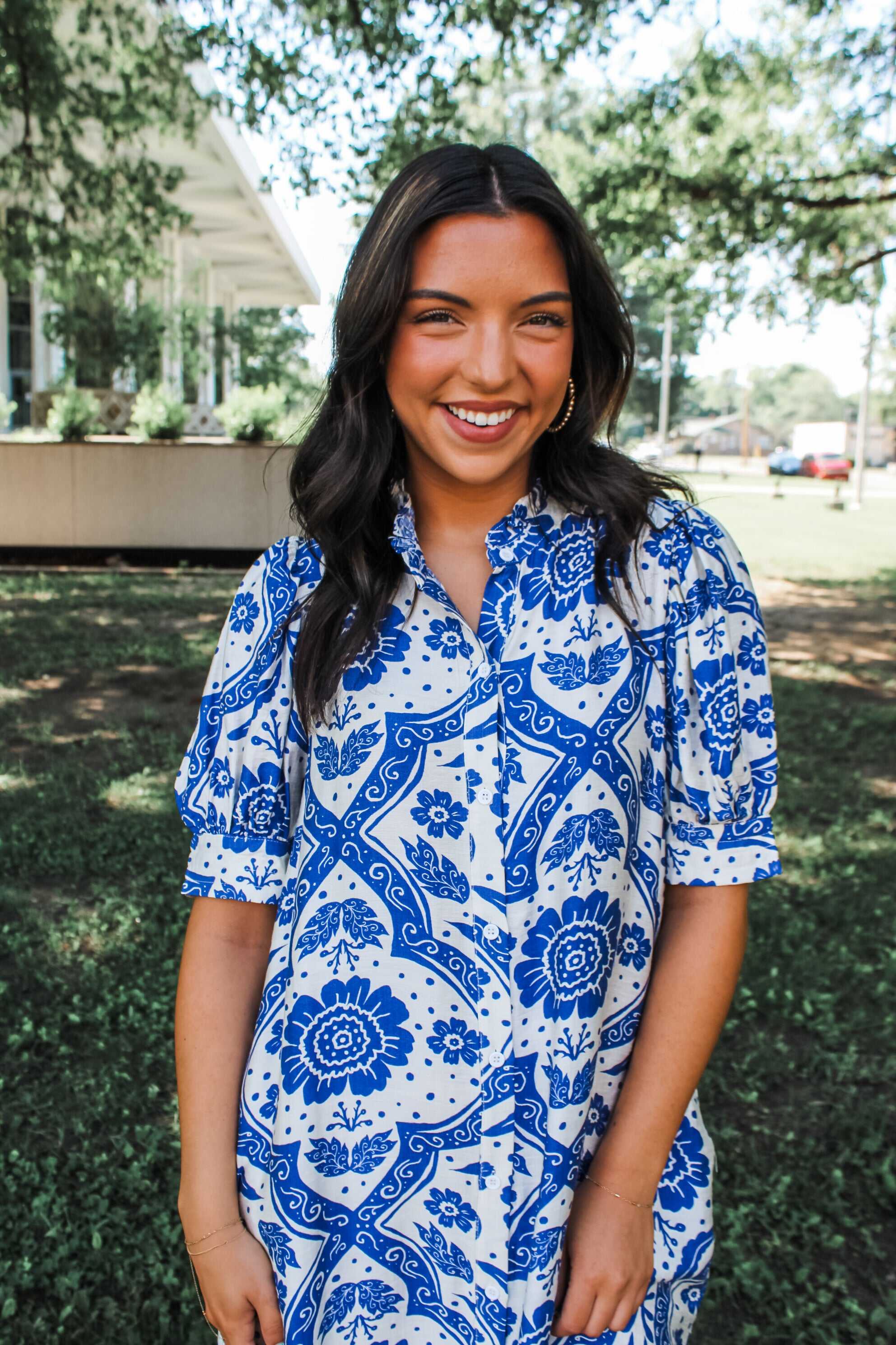 Effortlessly Elegant Maxi • Blue Floral
