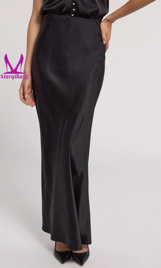 Luxe Satin Midi Skirt