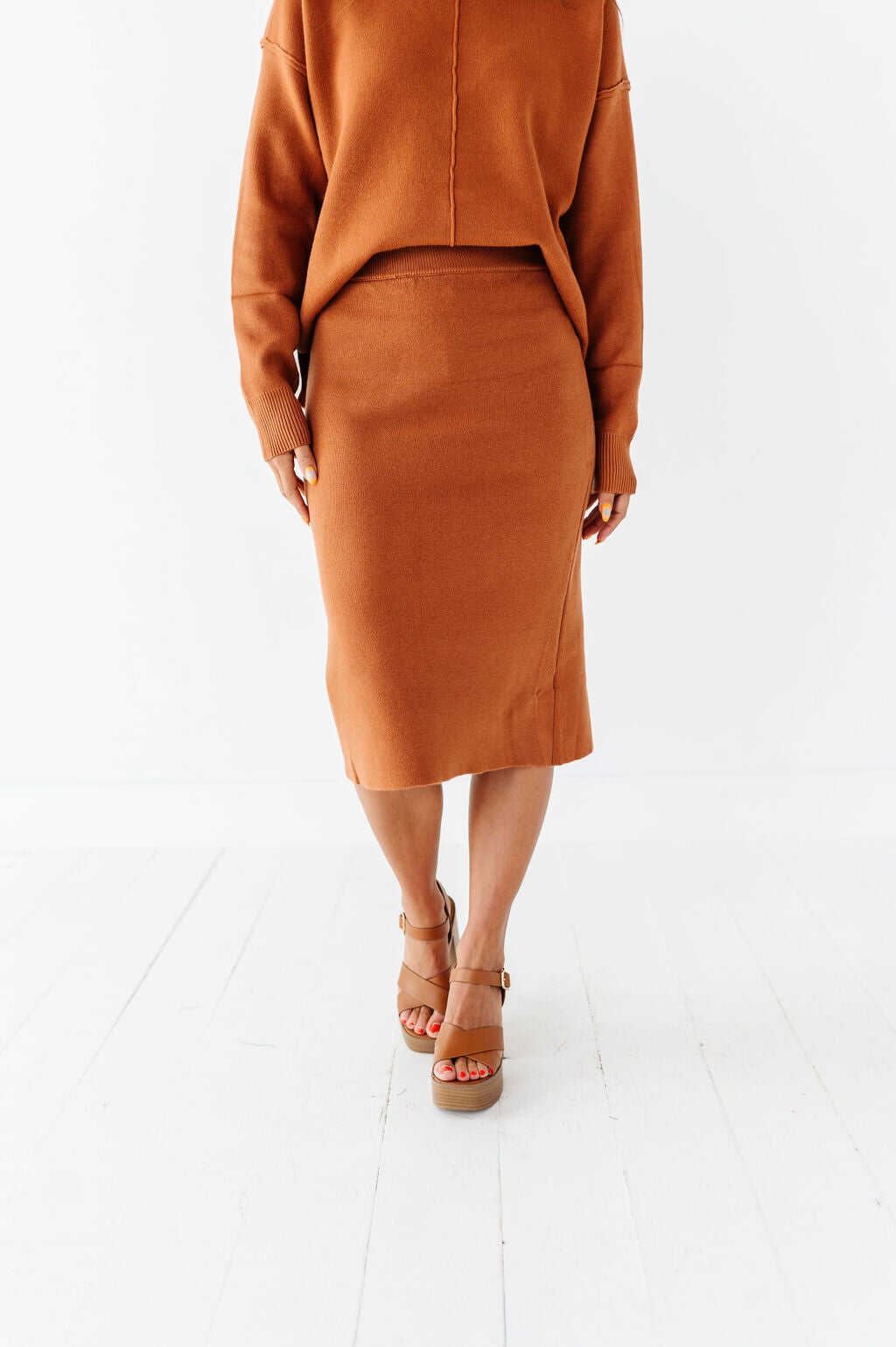 Jayden Skirt Set in Golden Brown - Size Small Left