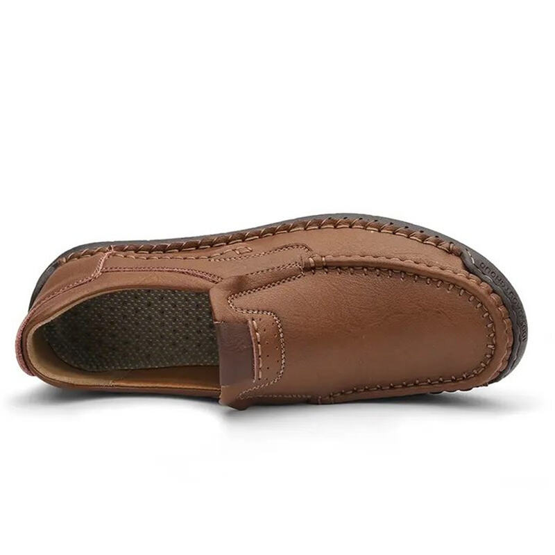 Men's Hand-Stitched Slip-On Orthopedic Leather Shoes Loafers