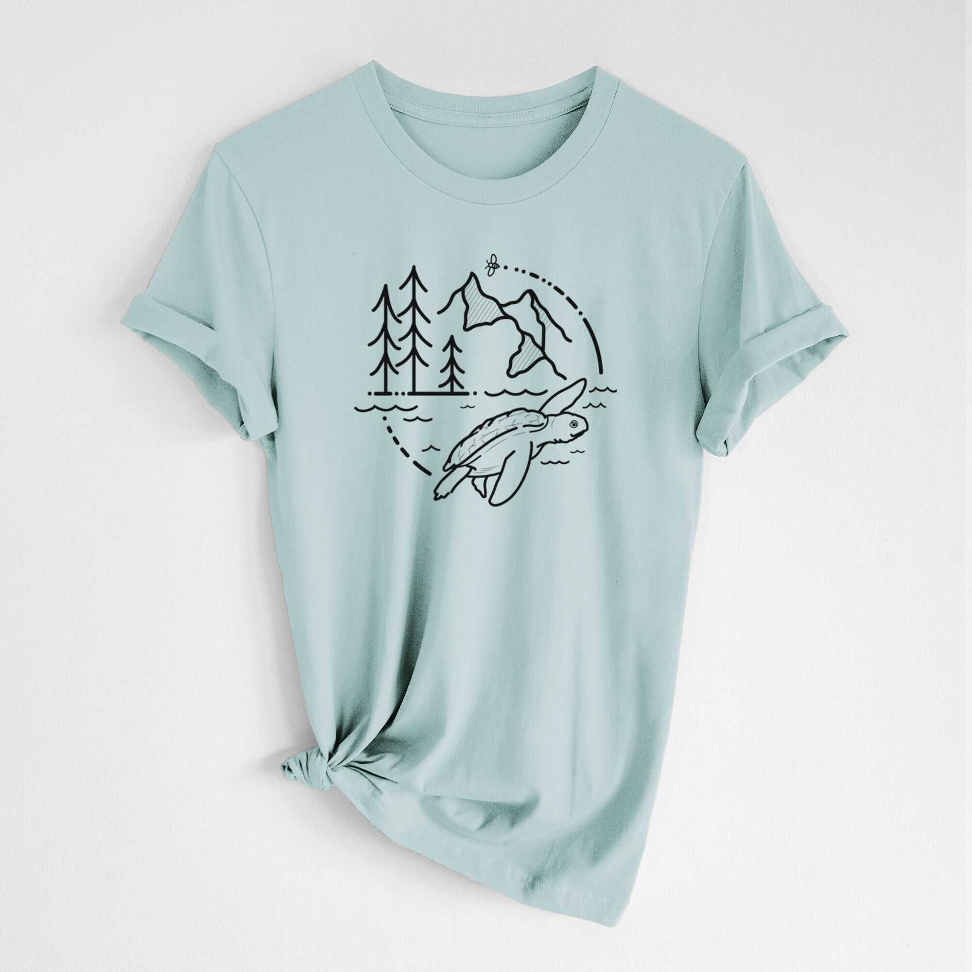 It's All Connected - Kemps Ridley Turtle - Lightweight 100% Cotton Unisex Crewneck
