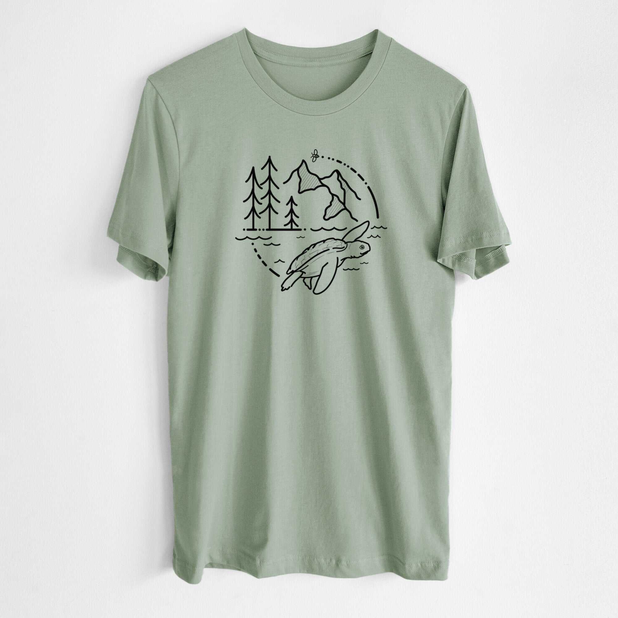 It's All Connected - Kemps Ridley Turtle - Lightweight 100% Cotton Unisex Crewneck