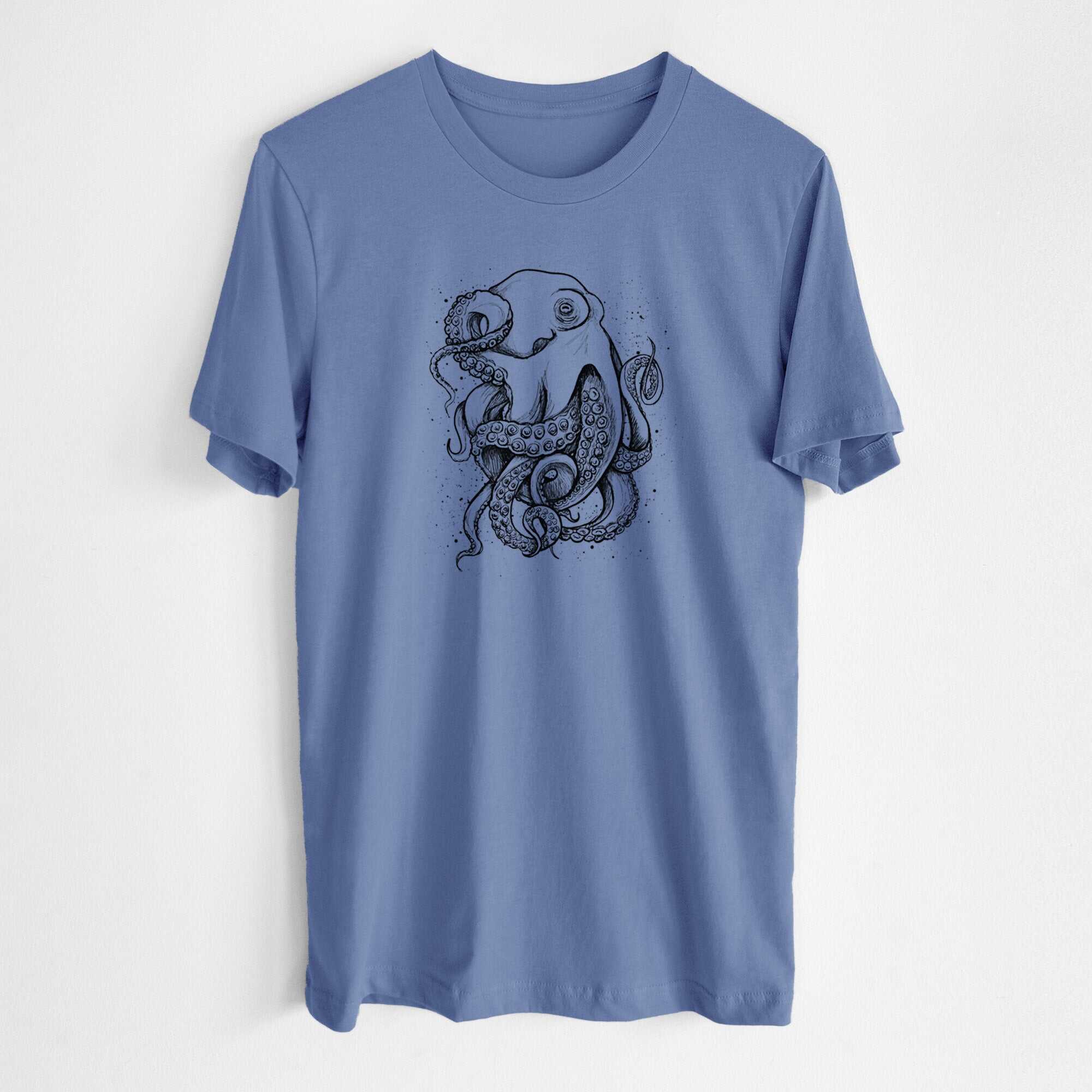 Octopus Vulgaris - Common Octopus - Lightweight 100% Cotton Unisex Crewneck