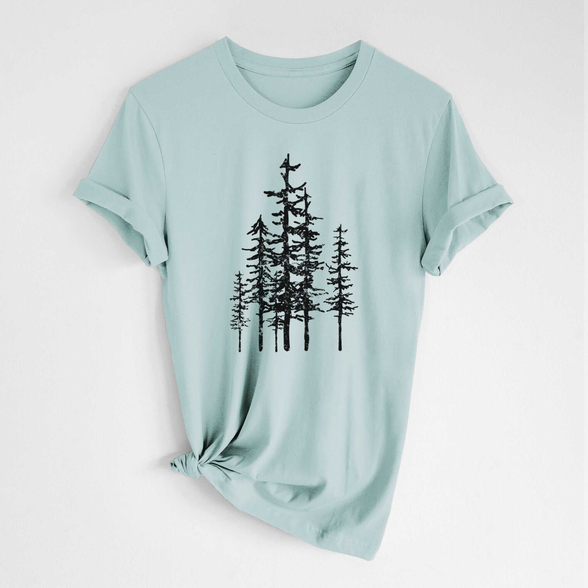 Evergreen Trees - Lightweight 100% Cotton Unisex Crewneck
