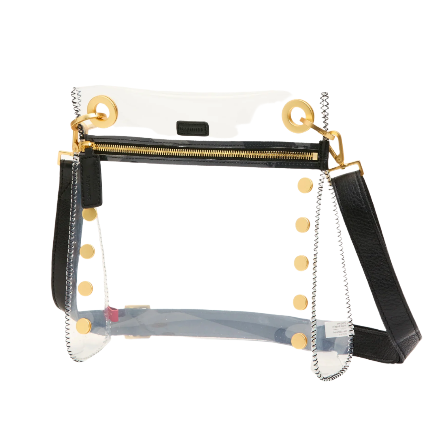 Hammitt Tony Medium Clear in Black/Brushed Gold