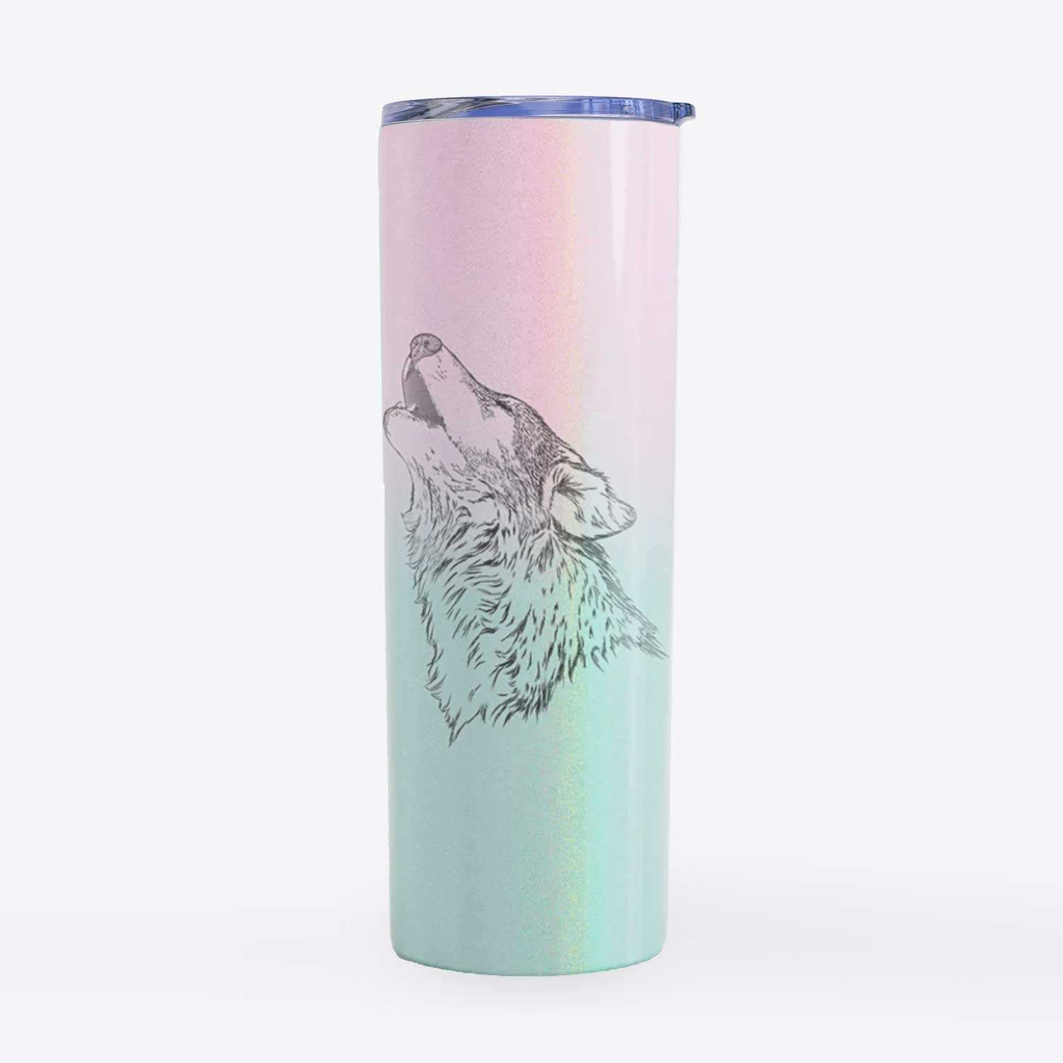 Canis lupus - Grey Wolf Howling - 20oz Skinny Tumbler
