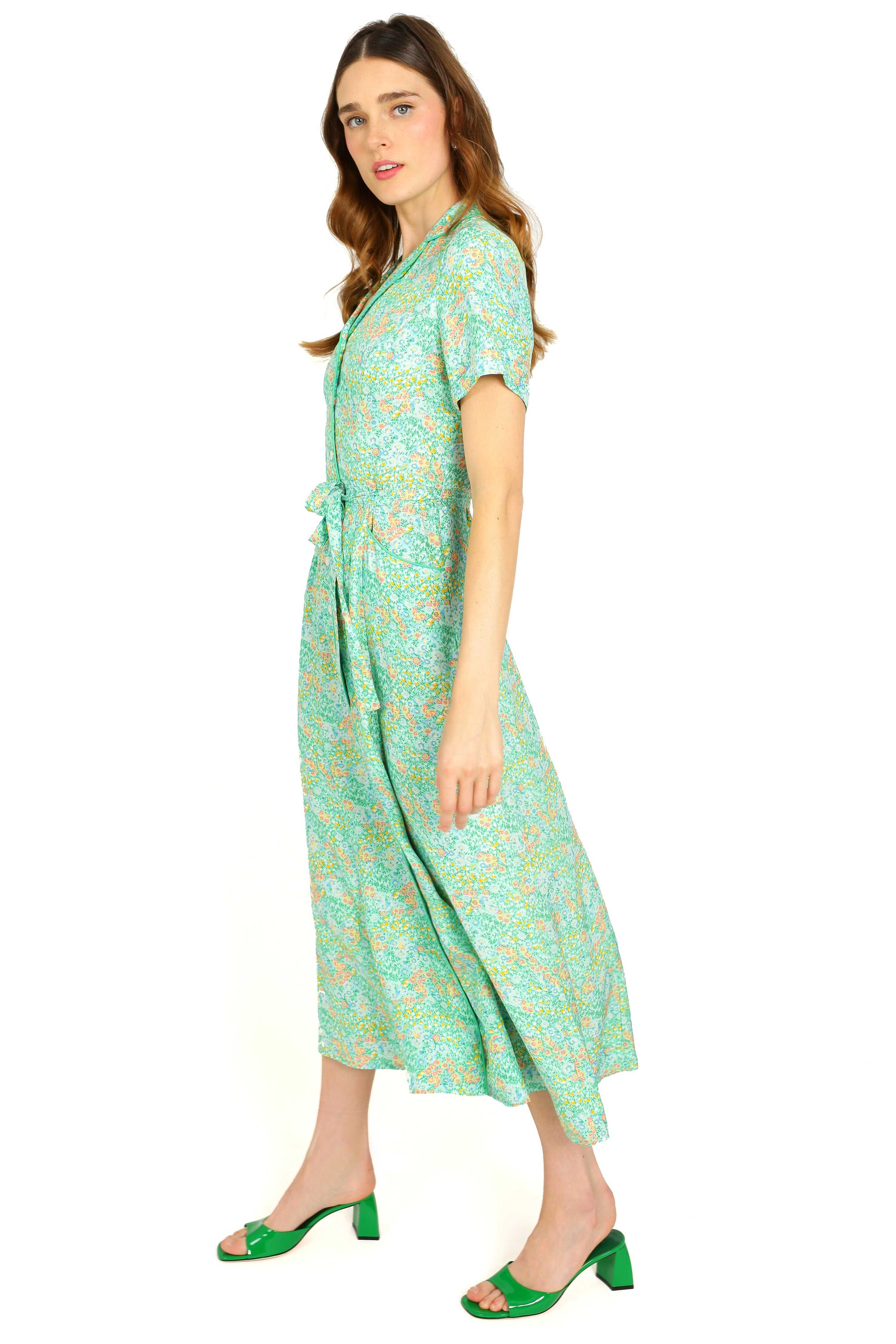 Silk Long Maria Dress