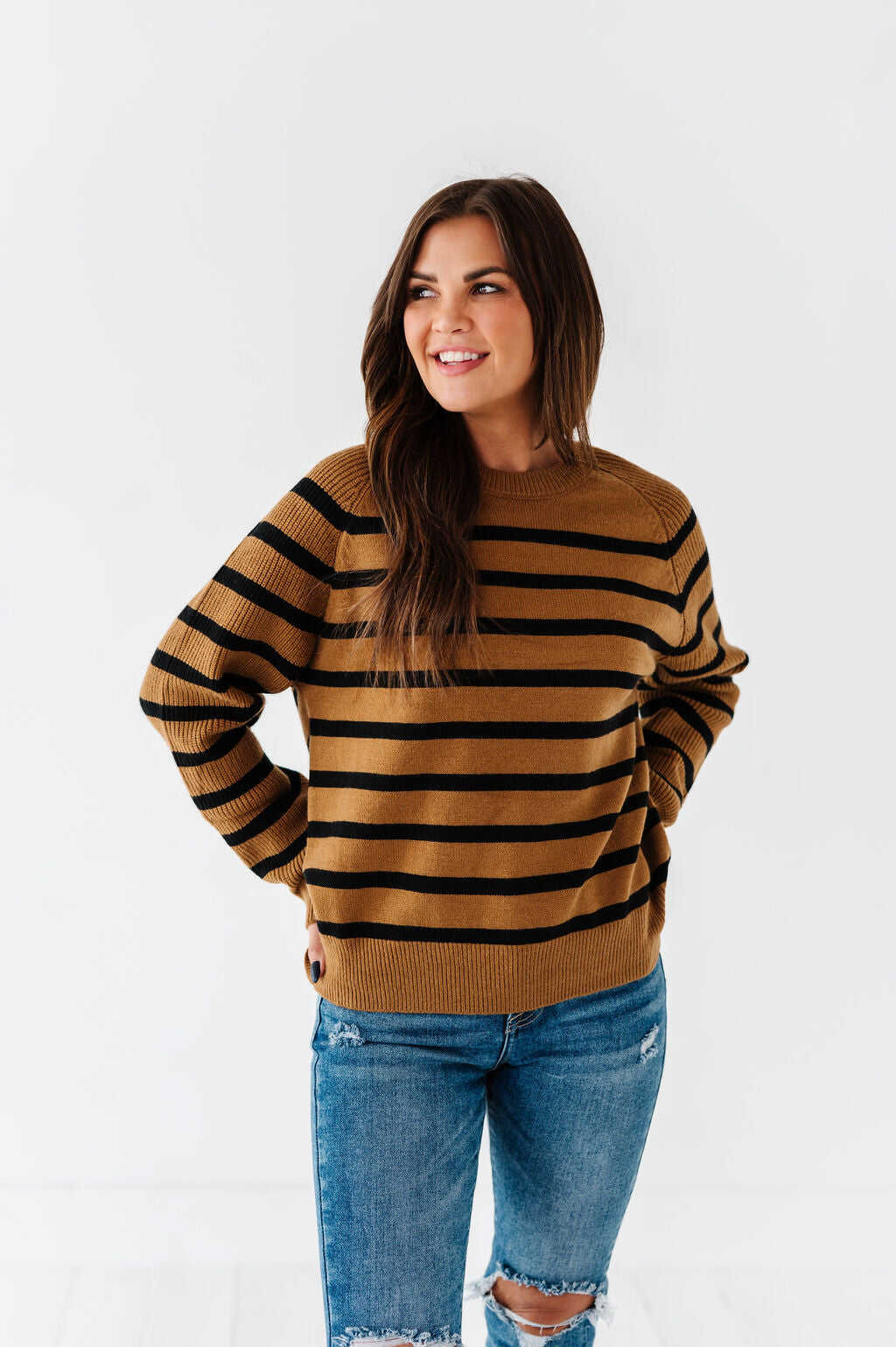 Freddie Striped Sweater - Size Small & Large Left