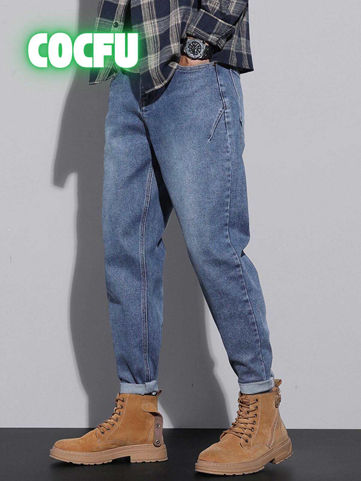 M's Vintage Casual Taper Loose Fit Jeans