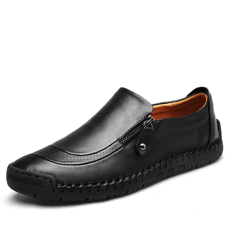 Men's Genuine Leather Casual Lightweight Handmade Loafer Shoes