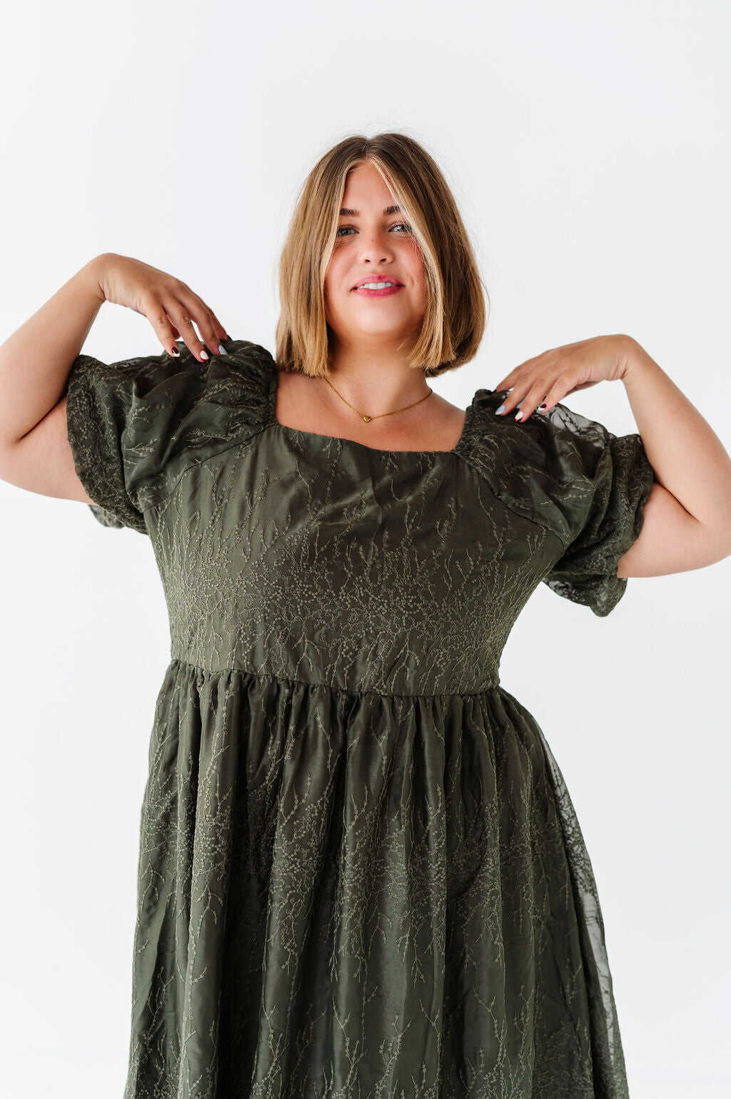 Blythe Embroidered Dress - Size 1XL, 2XL, & 3XL Left